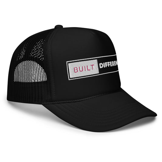 Built Different University Foam trucker hat