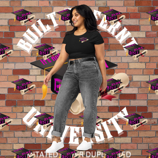 Built Different University Women’s Crop Tee